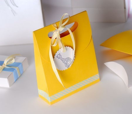 Little Gift Bag with Ribbon for Baby Showers Little Gift Bag with Ribbon for Baby Showers