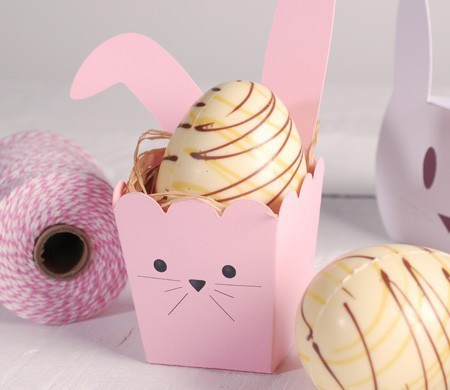 Popcorn box with rabbit ears