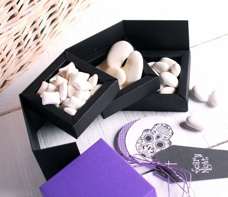 Box with compartments for sweets Box with compartments for sweets