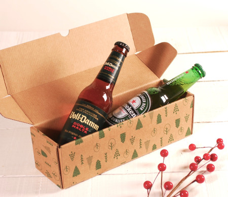 Decorated oblong Christmas box Decorated oblong Christmas box
