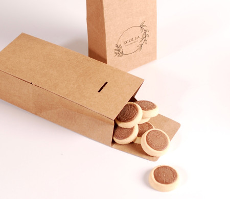 Biodegradable box for biscuits Biodegradable box for biscuits