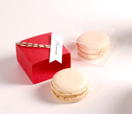 decorated box for one macaroon decorated box for one macaroon