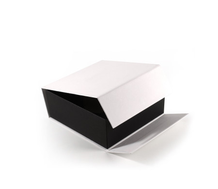 Self-assembly square lined cardboard box