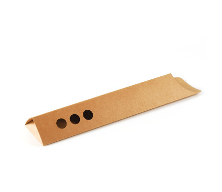 Take-away container for crepes and pancakes, made from cardboard and ideal for your food truck.