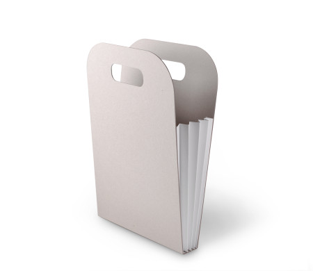 Original Cardboard Bag with Coloured Pleats