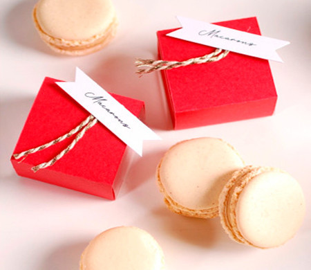 decorated box for one macaroon decorated box for one macaroon