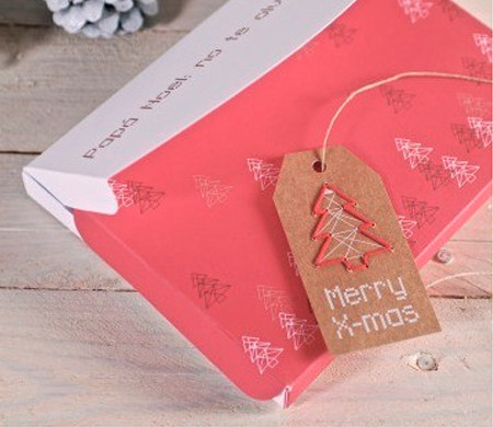 Gift box for photos with Christmas decorations Gift box for photos with Christmas decorations