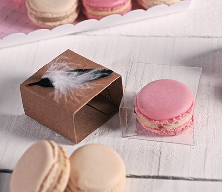 Single macaron boxes