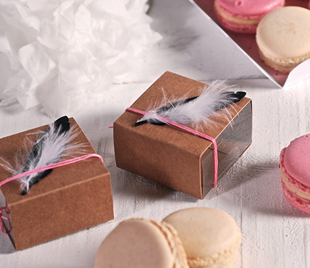 Single macaron boxes