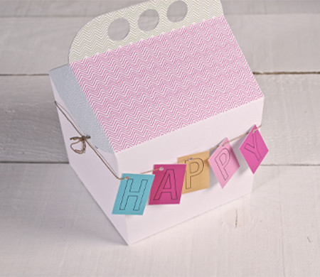 Cardboard box with handle Cardboard box with handle
