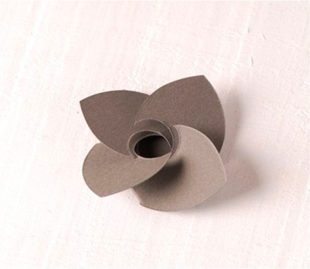Cardboard Flowers 10 ut.