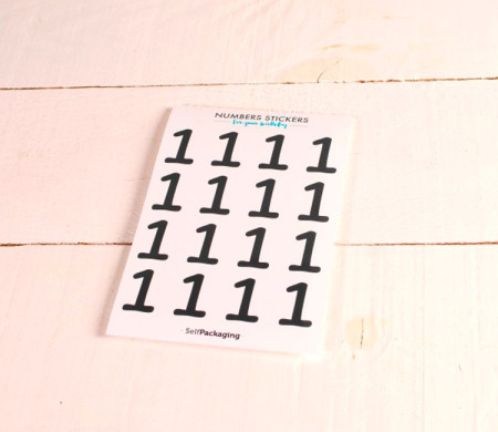 Number stickers for parties