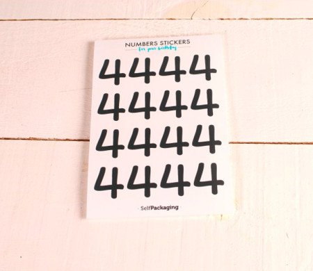 Number stickers for parties