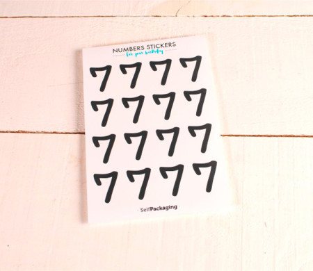 Number stickers for parties