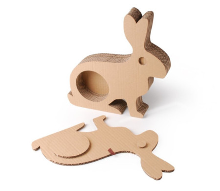 Hase aus Karton zum Dekorieren