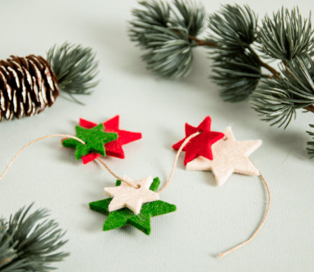 Felt Pendant - Stars