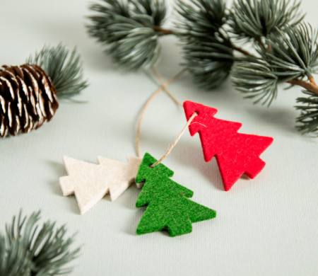 Felt Pendant - Xmas tree