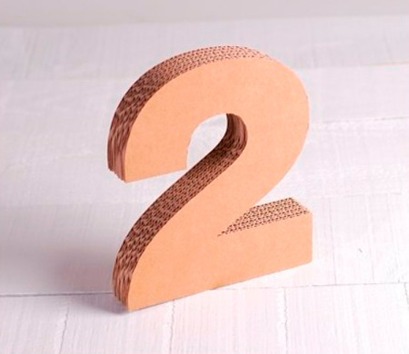 Cardboard Numbers