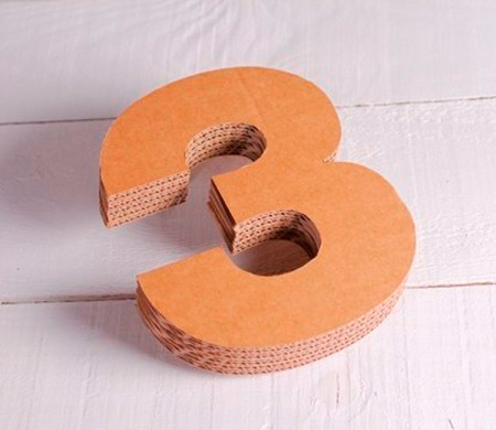 Cardboard Numbers
