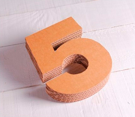 Cardboard Numbers