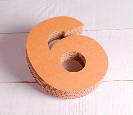 Cardboard Numbers