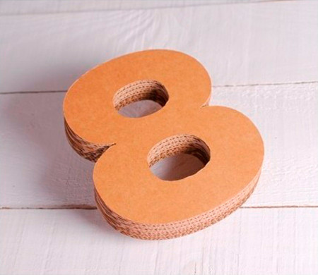 Cardboard Numbers