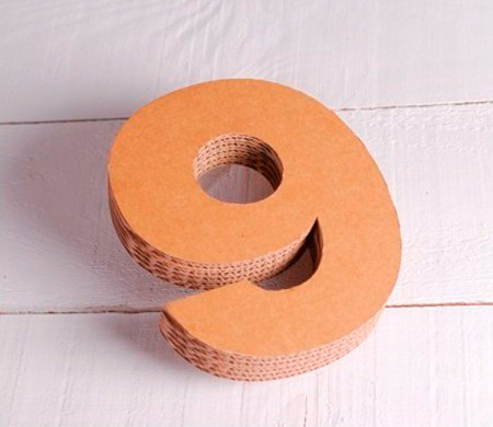 Cardboard Numbers