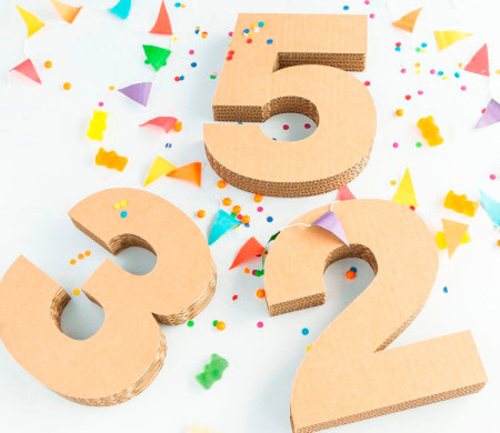 Cardboard Numbers