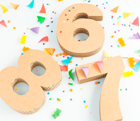 Cardboard Numbers