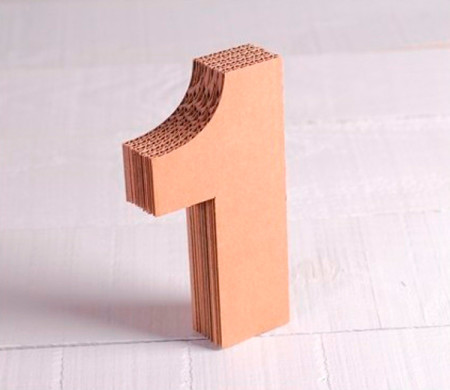 Cardboard Numbers