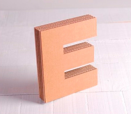 Uppercase Cardboard Letters