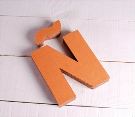 Uppercase Cardboard Letters