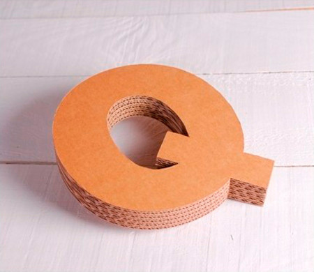 Uppercase Cardboard Letters