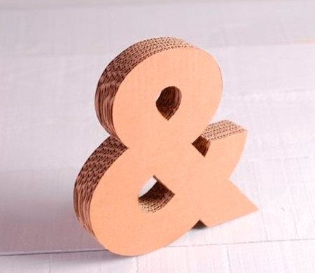Uppercase Cardboard Letters