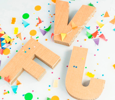 Uppercase Cardboard Letters