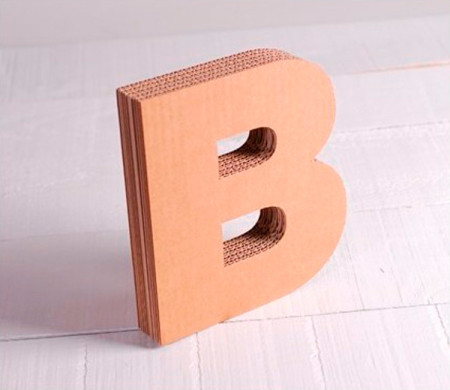 Uppercase Cardboard Letters