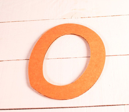 Large cardboard number