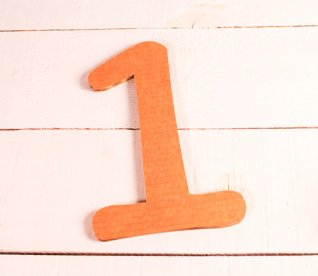Large cardboard number