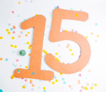 Large cardboard number