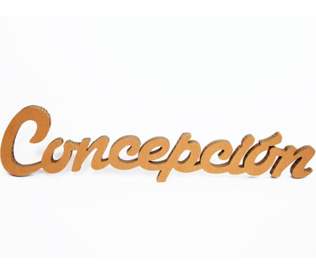 Cardboard lettering