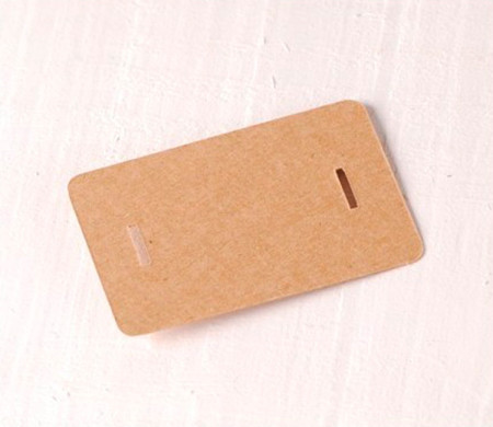 Cardboard clasp tags