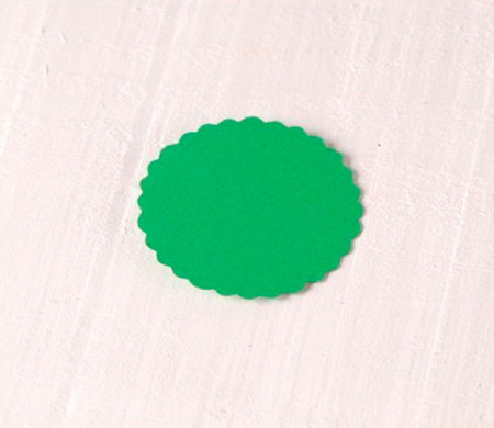 Cardboard Scalloped Tags (S)