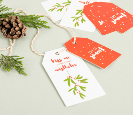 Set of Christmas Gift Tags