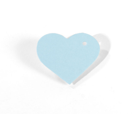 Cardboard Heart Pendant 10 ut.