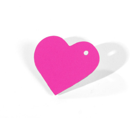 Cardboard Heart Pendant 10 ut.