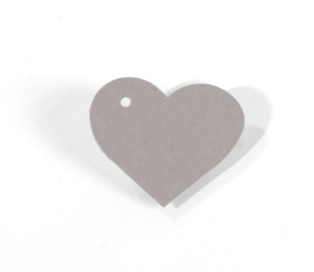 Cardboard Heart Pendant 10 ut.