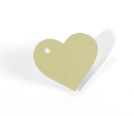 Cardboard Heart Pendant 10 ut.
