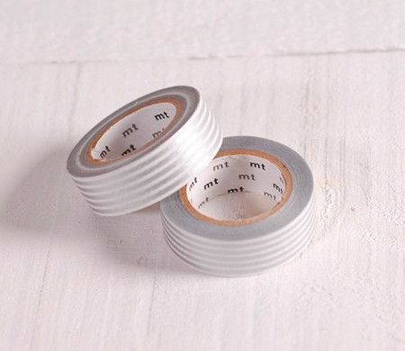 Silver striped Washi tape