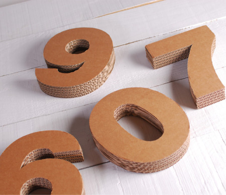 Cardboard Numbers
