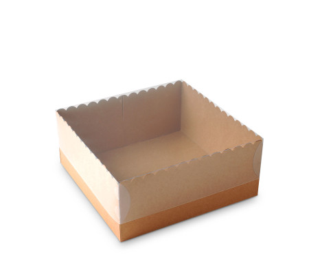 Box for Cakes and Pies, with a Clear Lid